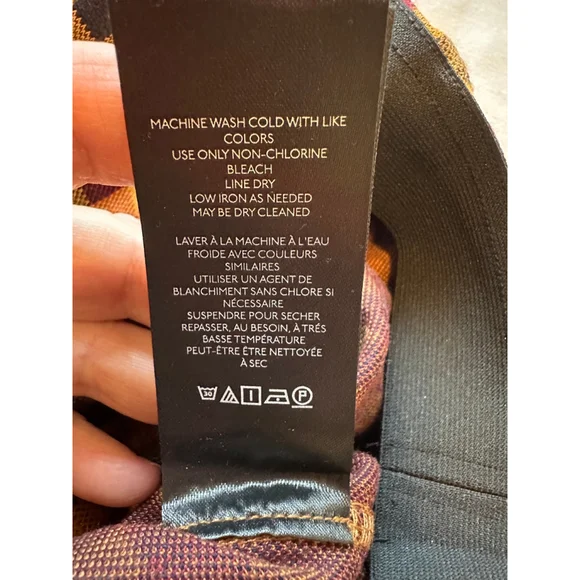 Women's Anthropologie Maeve Pants, 1X Plus, Brown Motif, Stretch Waist NWT - Picture 10 of 15